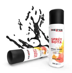 HELPER - RAL 9005-M - Mat Siyah - Sprey Boya